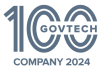 Award badge for Govtech Top 100 companies